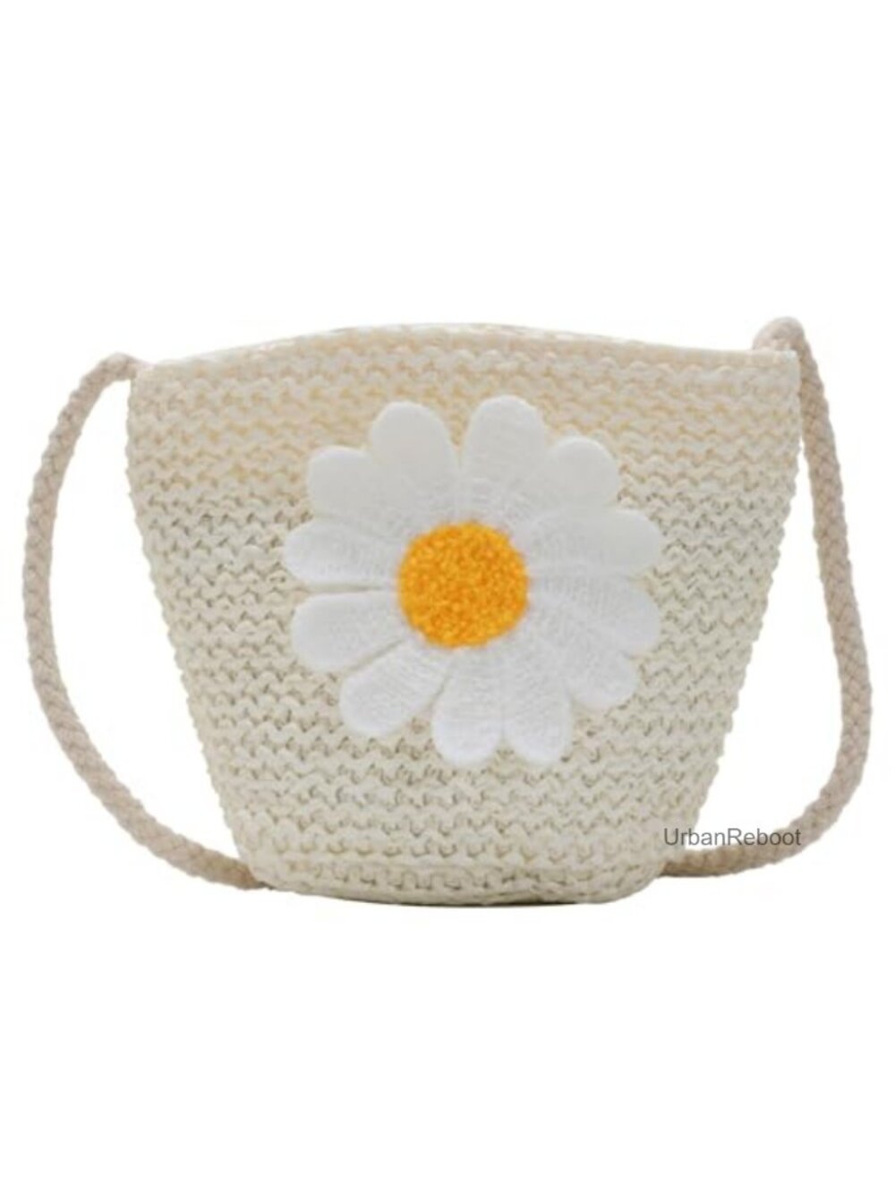 Mini Crochet Crossbody Purse Cotton Zipper Closure Small Wallet Pouch